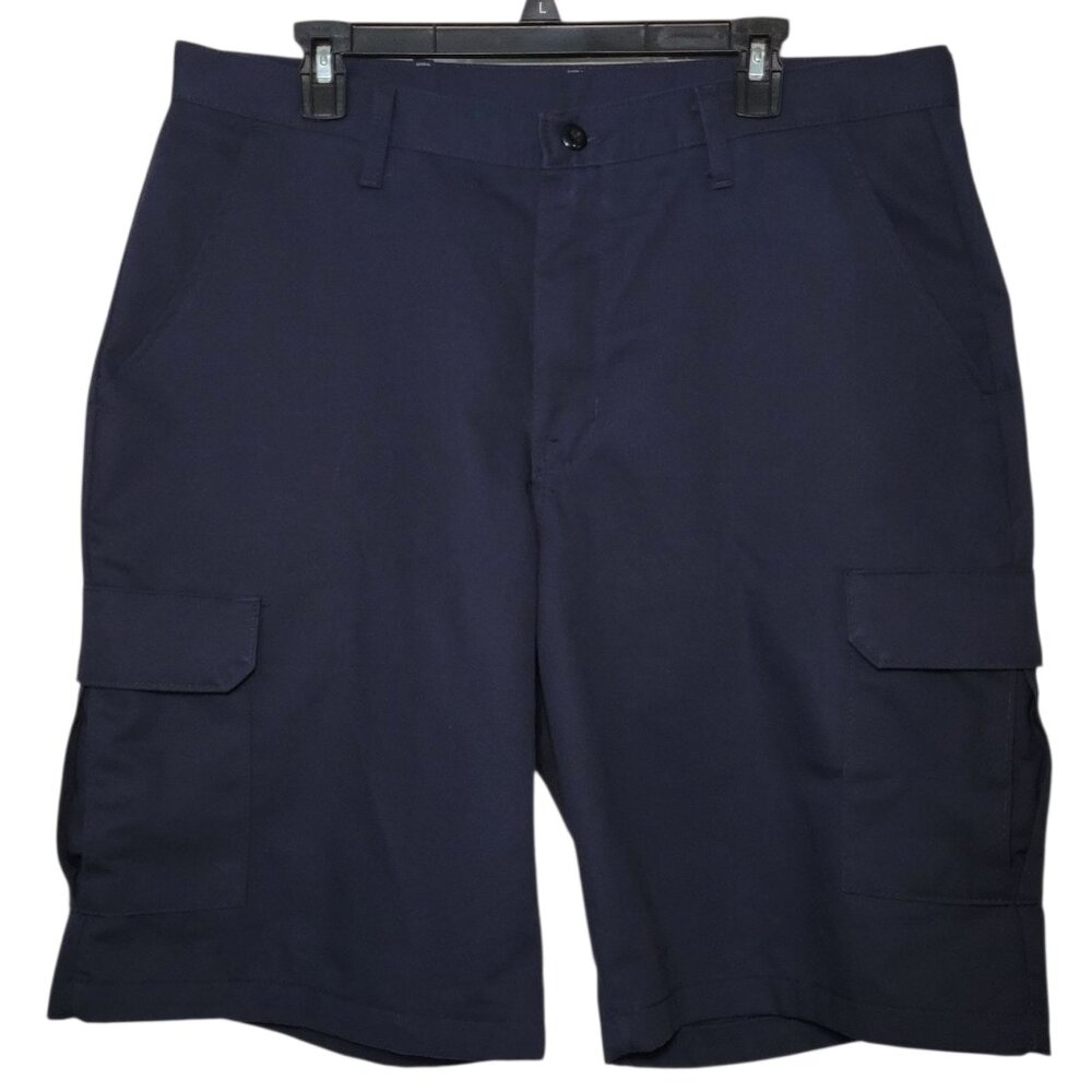 Red Kap Cargo Work Shorts Navy Blue Mens Size 36 Workwear Utility Skater